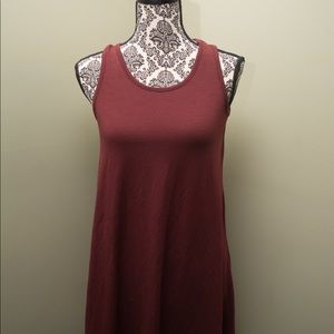 maroon skater dress